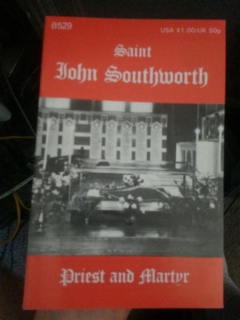 Saint John Southworth Priest And Martyr Anstruther Godfrey