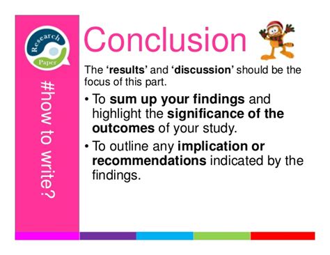 The largest part of interpreting and discussing your research findings should be reserved for the discussion / conclusion section. How to write findings in a research paper. How to Write a ...