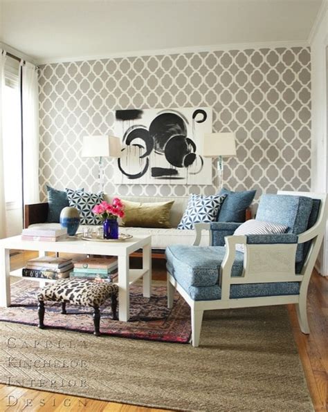 A Pop Of Style Wallpaper Accent Wall