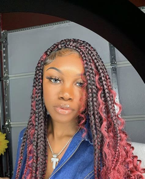 follow baddie nation for more 🦋💙 in 2020 braided hairstyles for teens weave hairstyles