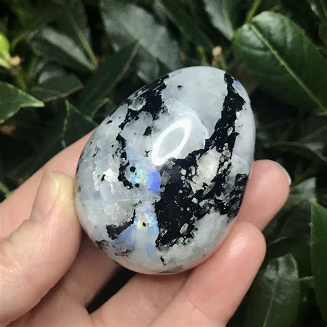 Blue Moonstone Egg 147g Happy Glastonbury Crystals And Gems