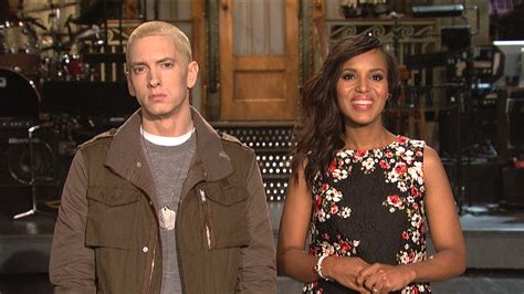 Watch Snl Promo Kerry Washington And Eminem Are Having Fun Maybe From Saturday Night Live