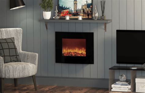 Bemodern 25 Quattro Curved Wall Mounted Electric Fire Boston