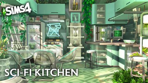 Futuristic Sci Fi Kitchen The Sims 4 Stop Motion Speed Build No Cc