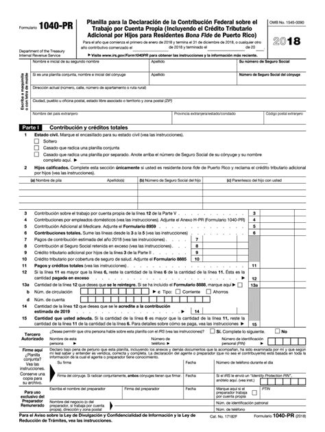 Forma 1040 Pr 2018 Fill Out And Sign Printable Pdf Template Signnow