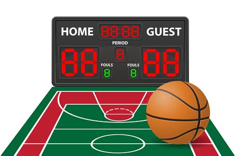 Basketball Sports Digital Scoreboard Vector Illustration 510262 Vector