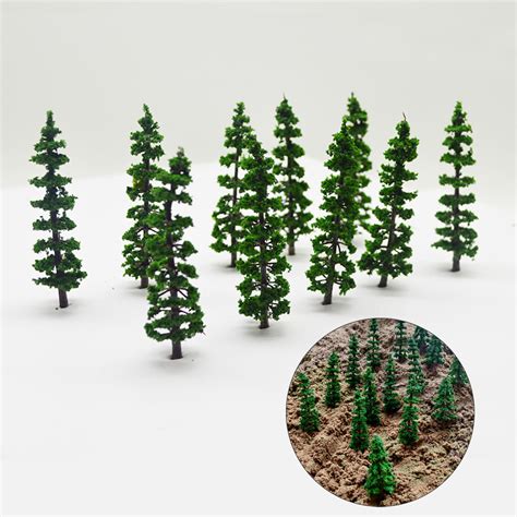 Pcs Ho N Scale Model Train Trees Railway Modeling Diy Plastic Model Trees Diorama Model