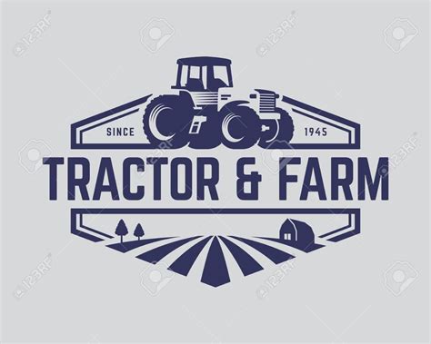 Tractor Logo Template Farm Logo Vector Stock Vector Illustration Of 25e