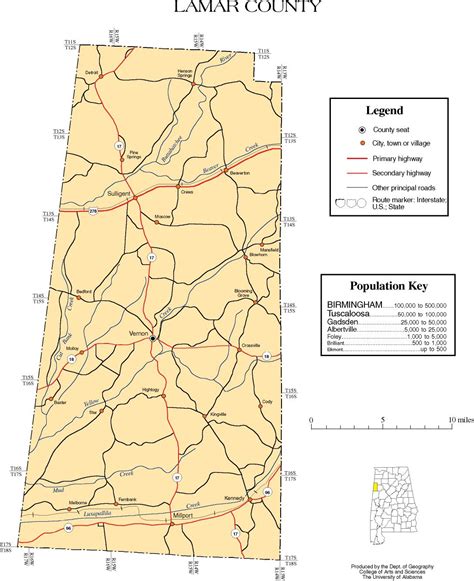 Maps Of Lamar County