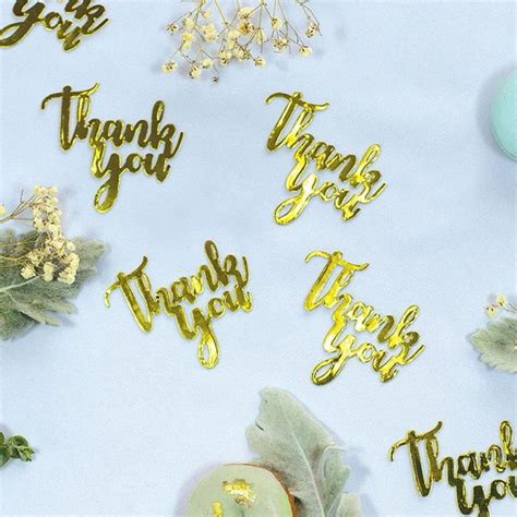 Gold Jumbo Confetti Thank You Build A Birthday Nz