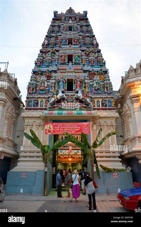 Asia Malaysia Kuala Lumpur Sri Maha Mariamman Hindu Temple Stock Photo