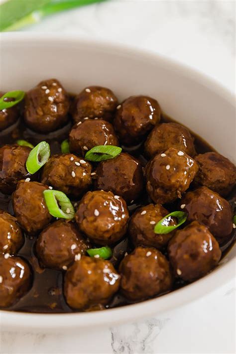 Mongolian beef is one of my favorite asian foods and this recipe did not disappoint. Mongolian Beef Meatballs | Recipe | Beef meatballs ...