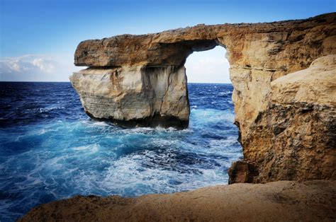 Sea Cave Malta Wallpaper