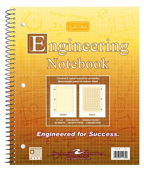 Wirebound Engineering Notebook 85 X 11 Engineering Products