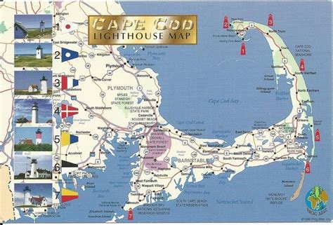 33 Lighthouses In Massachusetts Map Maps Database Source