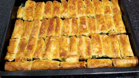 Baklavalık Yufkadan Peynirli Bir Çıtır Börek Tarifi YouTube