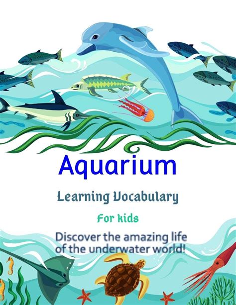 Buy The Vocabulary Flashcards Of Aquarium For Kids Learning And Skill