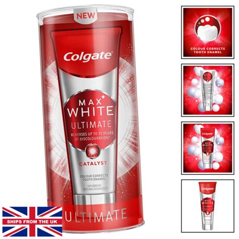 Colgate Max White Ultimate Catalyst Whitening Toothpaste 75ml X2 For