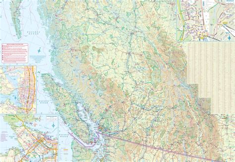 British Columbia Map Itmb Maps Books And Travel Guides