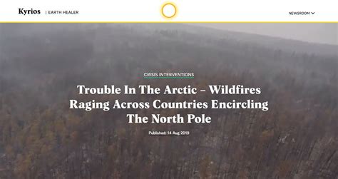 Trouble In The Arctic Wildfires Raging Across Countries Encircling