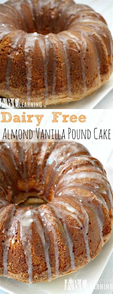 Get a blender, water, almonds, and a nut milk bag! Dairy Free Almond Vanilla Pound Cake | Recipe | Dairy free ...