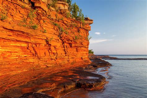 Layered Sandstone Cliffs And Sea Caves Photograph By Chuck Haney Fine