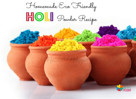 7 Eco Friendly Homemade Holi Color Powder Recipe My Little Moppet