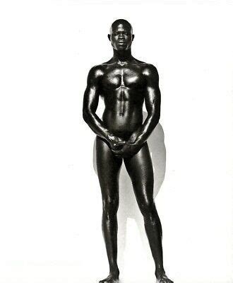 Vintage Herb Ritts Black Male Nude Djimon Duotone Photo Engraving Art X Ebay