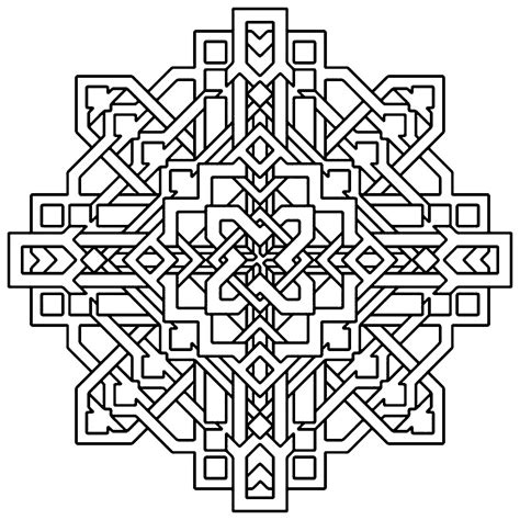 Shapes coloring pages are helpful for children's cognitive development. Free Printable Geometric Coloring Pages For Kids