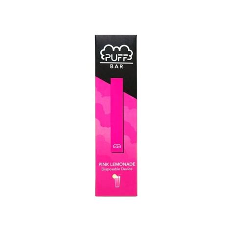 Puff Bar Pink Lemonade Disposable 50mg Pack Of 1 E Cig Vapes Ecigarettes