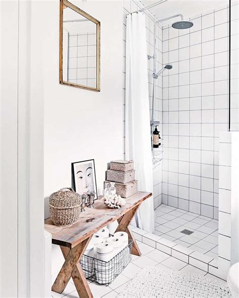 There's always so much you need to store in the bathroom and there's rarely space for everything in there. Simple accessories add personality to this small bathroom ...
