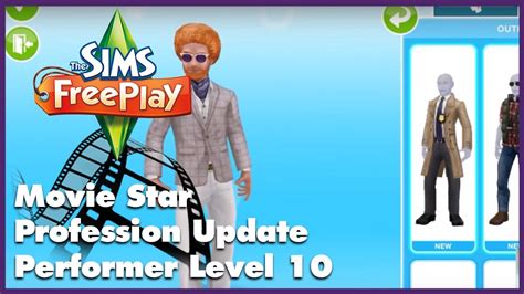 The Sims Freeplay Movie Star Profession Performer Level 10 Youtube