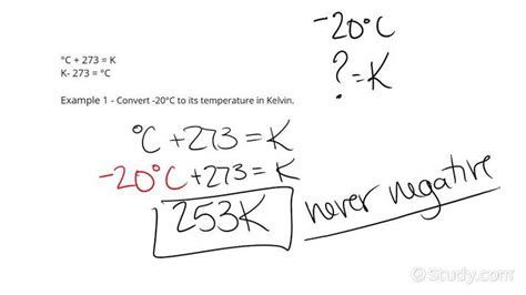 Interconverting Whole Degree Temperatures In Celsius And Kelvin