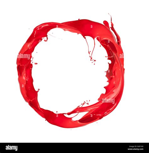 Red Paint Circle Hi Res Stock Photography And Images Alamy
