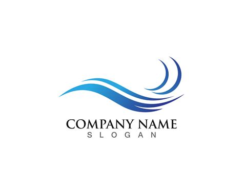 Water Wave Logo Template Vector Illustration Design 578484 Vector Art