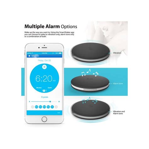 Bežični Smart Budilnik Iluv Bluetooth Smart Alarm Shaker 2 Black Olimp Sport