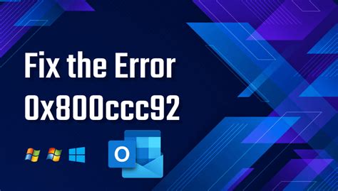 How To Fix The Windows Error 0x800ccc92 Outbyte Official Blog