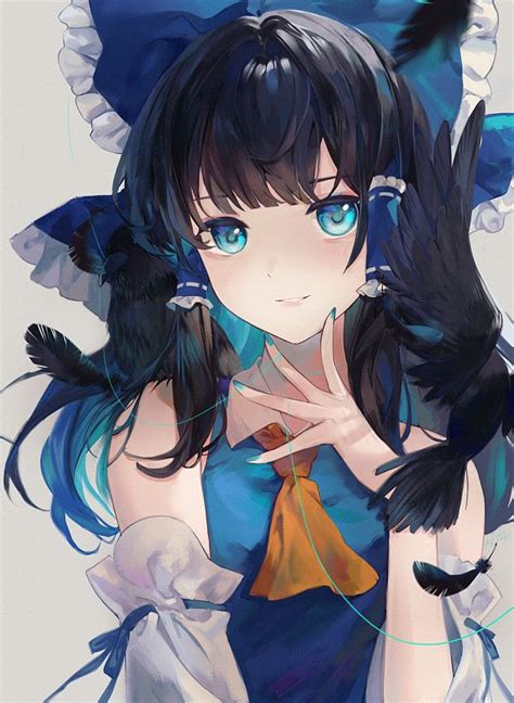 Blue Reimu Hakurei Reimu Image By Kita 3493263 Zerochan Anime