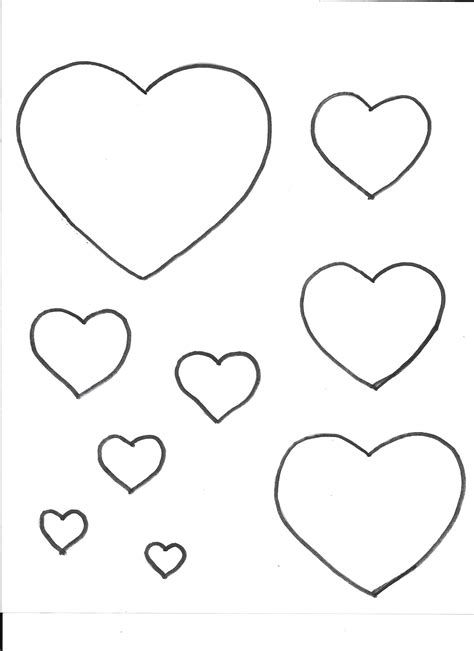 Small Hearts Printable Cut Out The Heart Patterns To Use As
