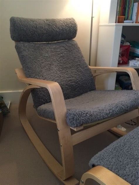 ikea poang rocking chair  footstool  clapham