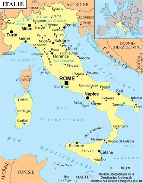 Cartes De L Italie Et Informations Sur Le Pays