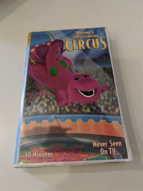 Barney Super Singing Circus Vhs Video Tape Sing Along Songs Nearly New Ebay