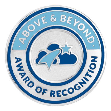 Above And Beyond Recognition Lapel Pin Pinmart