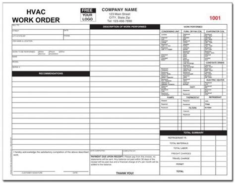 Invoice templates are key for maintaining consistency and efficiency. hvac service order invoice template - millbayventures air ...