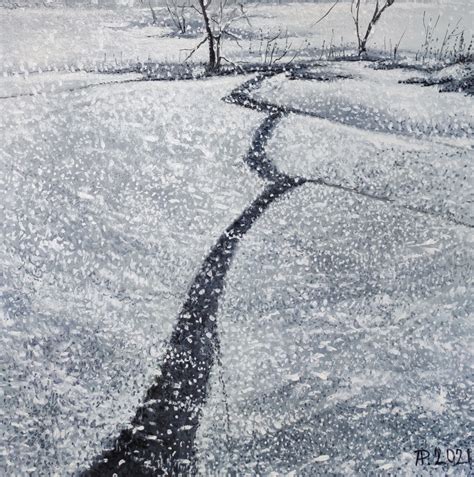 Buy Snowstorm Painting By Aloyzas Pacevičius