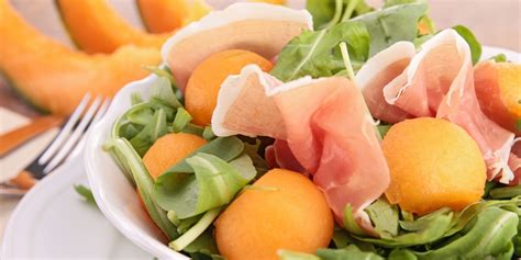 Recette Salade melon feta jambon facile