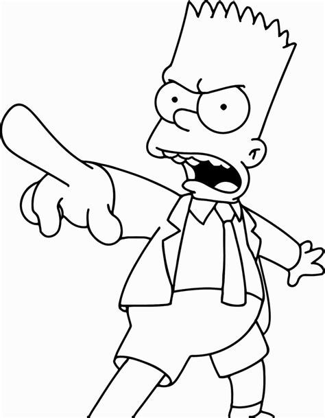 Bart Simpson Coloring Pages Bart Simpson Art Simpsons Drawings