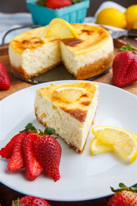 Pour cream cheese mixture evenly over pineapple mixture in the cake pan in beginning of this recipe. Lemon New York Style Cheesecake with Gingersnap Crust ...