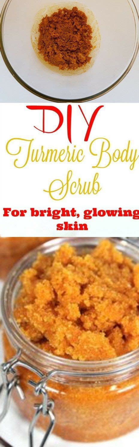 Turmeric Sugar Scrub For Face And Body Homemade Beauty Recipes Sugar