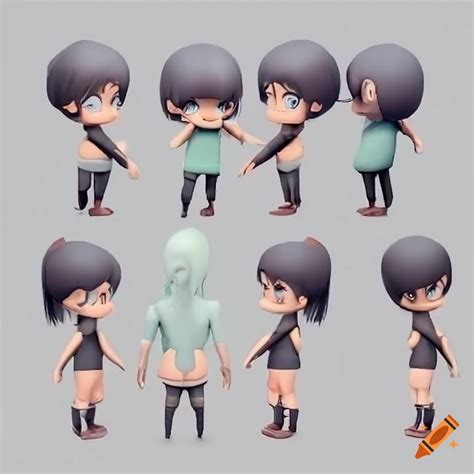 Pose Reference For Chibi Character Modeling On Craiyon
